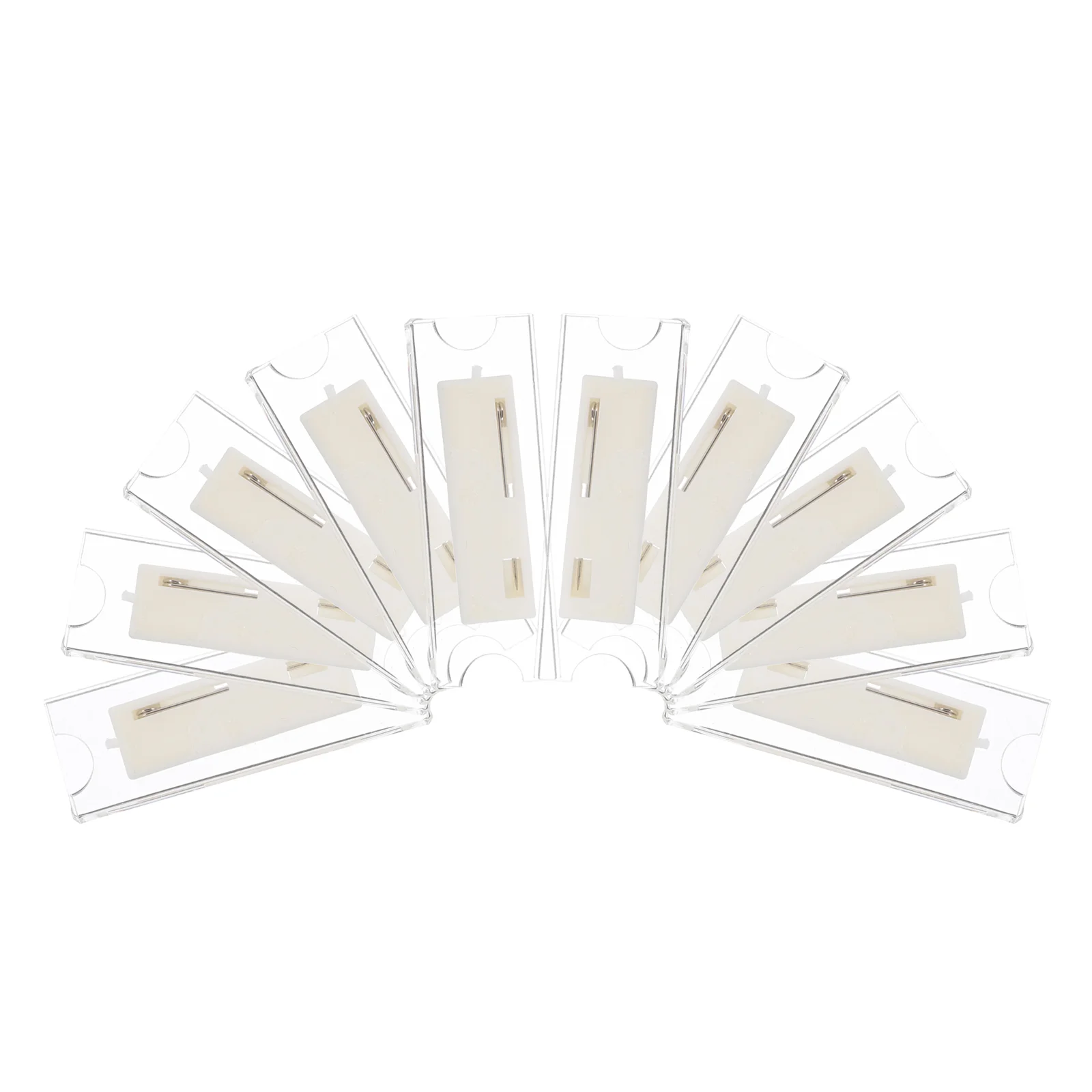 10 Pcs Work Badge Uniform Holder Holders Credit Card Wallet Name Badges Students Tag Iron Lanyards