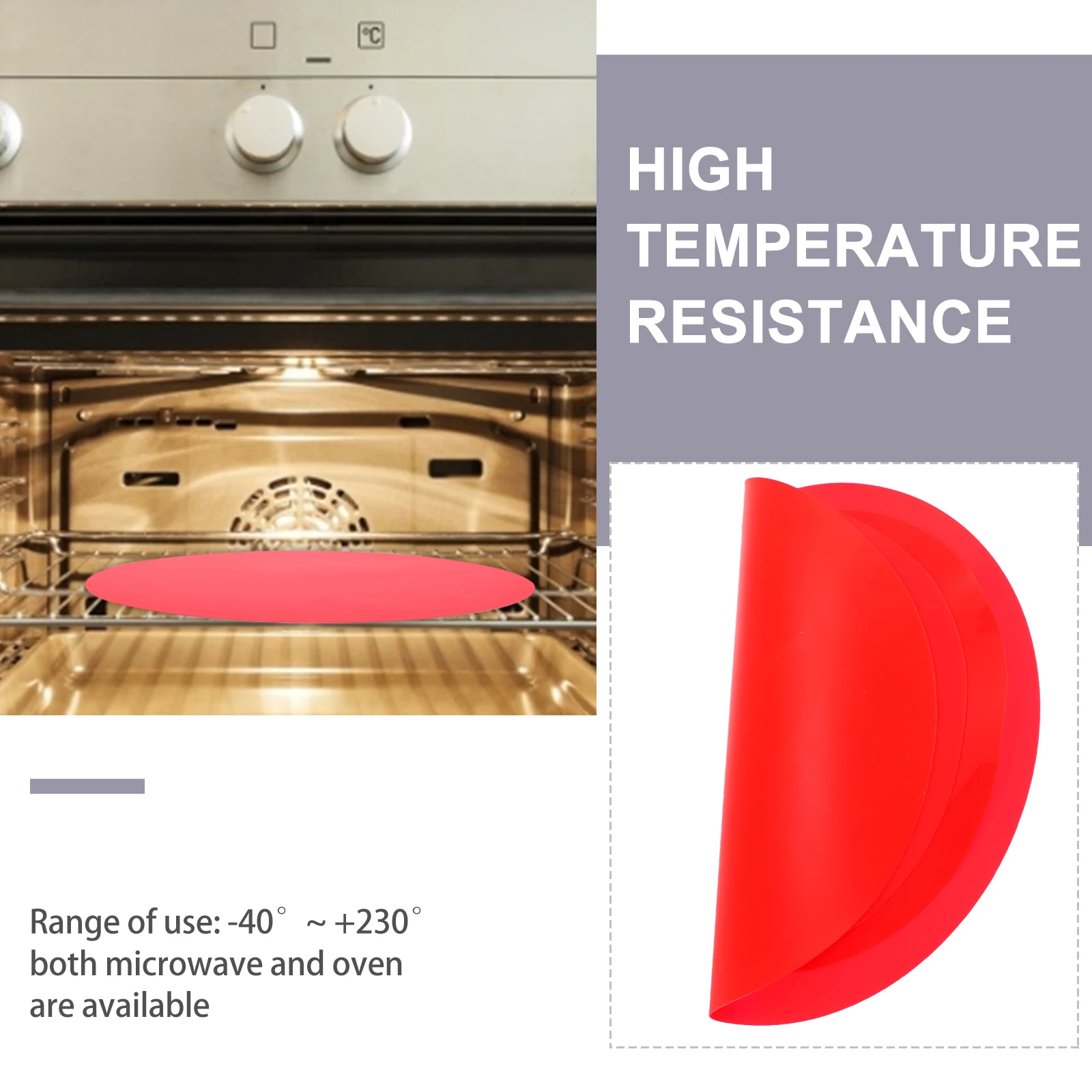 

2pcs Silicone Microwave Oven Mat Heat Resistant Placemat Anti Pot Pad Tableware Mat Tea Kettle Stand Insulation Protector