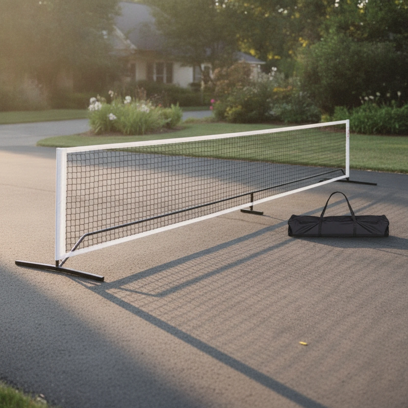 Pickleball Net with Carry Bag Freestanding Pickleball Net Compact Easy Setup for Clubs, Courts, Home Practice