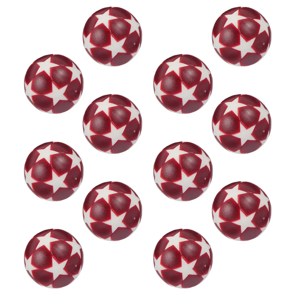 

12Pcs Table Football Balls Plastic Foosball Machine Accessories Desktop Soccer Game Replacement Small Footballs for Home Fun