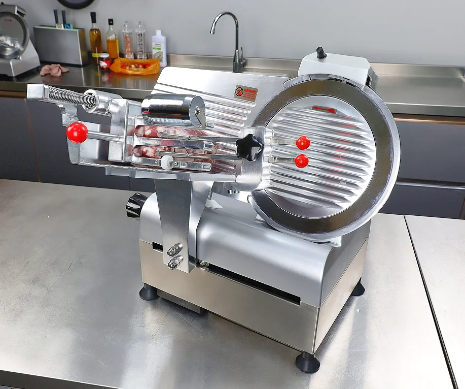 

GOOPIKK 700W Fully Automatic Meat Slicer Dual Motor Electric Food Cutter With Italian Blade Adjustable 0-13mm Stainless Steel