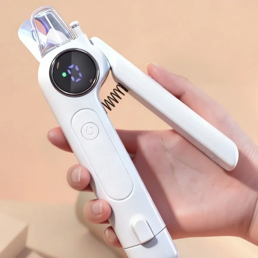 

Электрическая машинка для стрижки когтей 2-в-1 для кошек и собак, бесшумная, USB-перезаряжаемая, со светодиодной подсветкой и защитой от брызг, для ухода за лапами питомцев