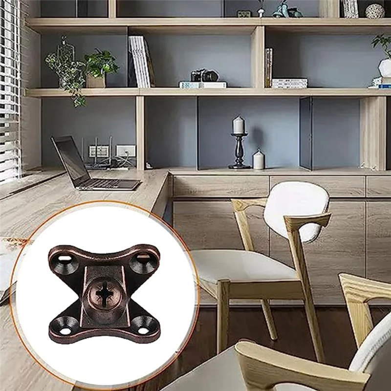 

A05E-20Piece Removable Combination Butterfly Corner Code Angle Corner Brackets Heavy Duty Shelf Brackets, L Bracket, (Red Bronze