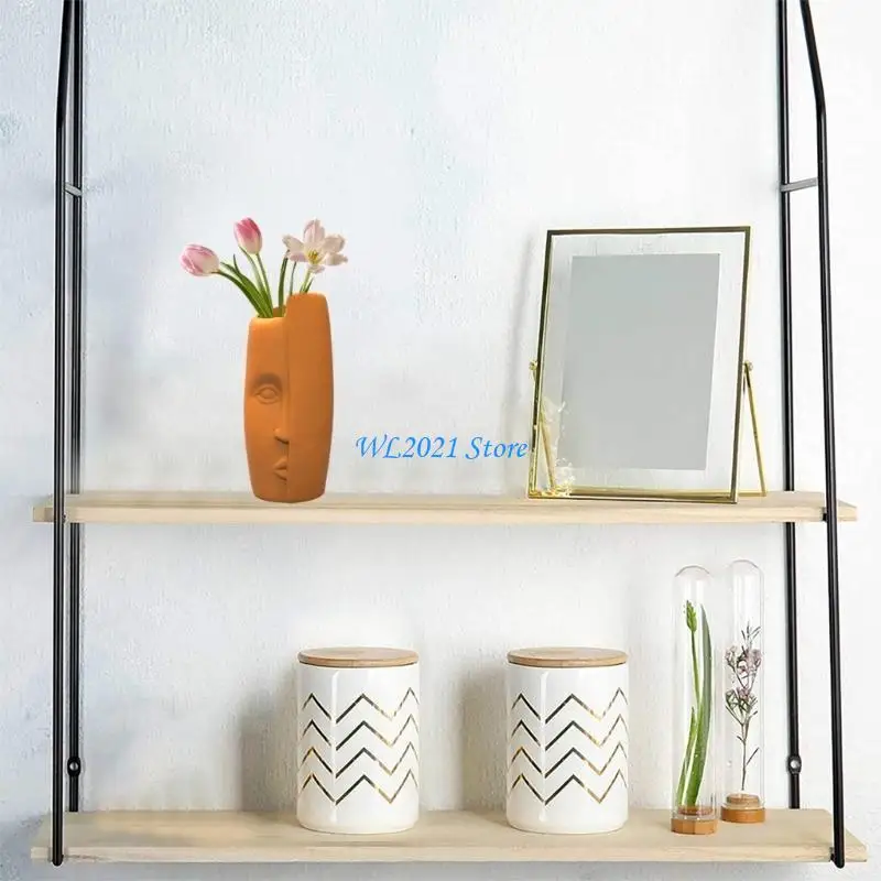 G5GC Flower Pot Mold Silicone Flowerpot Plant Vintage Mould Concrete Cement