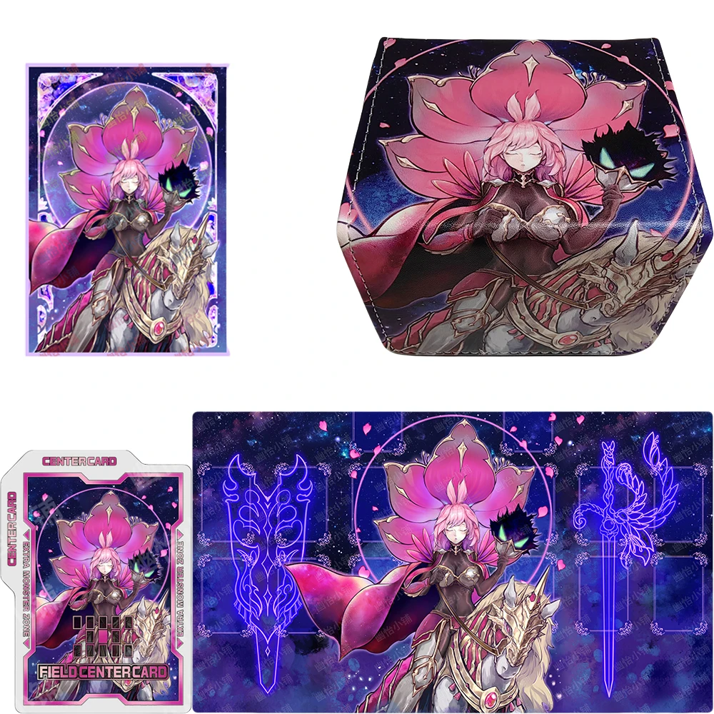 50Pcs Yu-Gi-Oh Cards Sleeve Baronne De Fleur Card Box Card Mat Anime Game Normal Version Colorful Diy Toy Cards Protective Cover