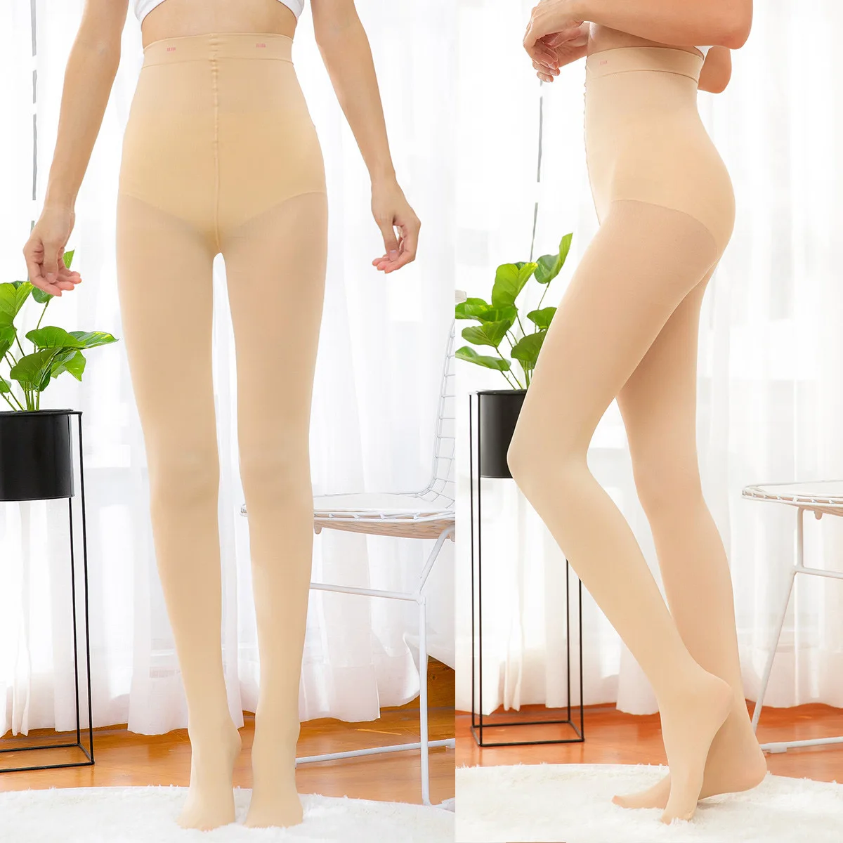 New Sexy Spring Autumn Pantyhose Women Sock Pants Fake Stockings Panty Skin Effect Thin Translucent Tights No-Lined Leggings