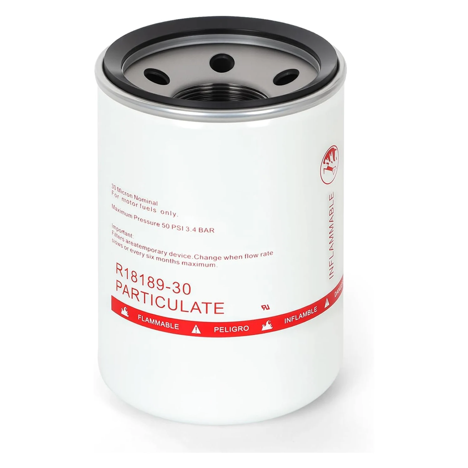 (2PCS)K82584 R18189-30 Fuel Water Separator Filter Element - 30 Micron Spin-on Fuel Filter Element - 25 GPM Disel  Repla