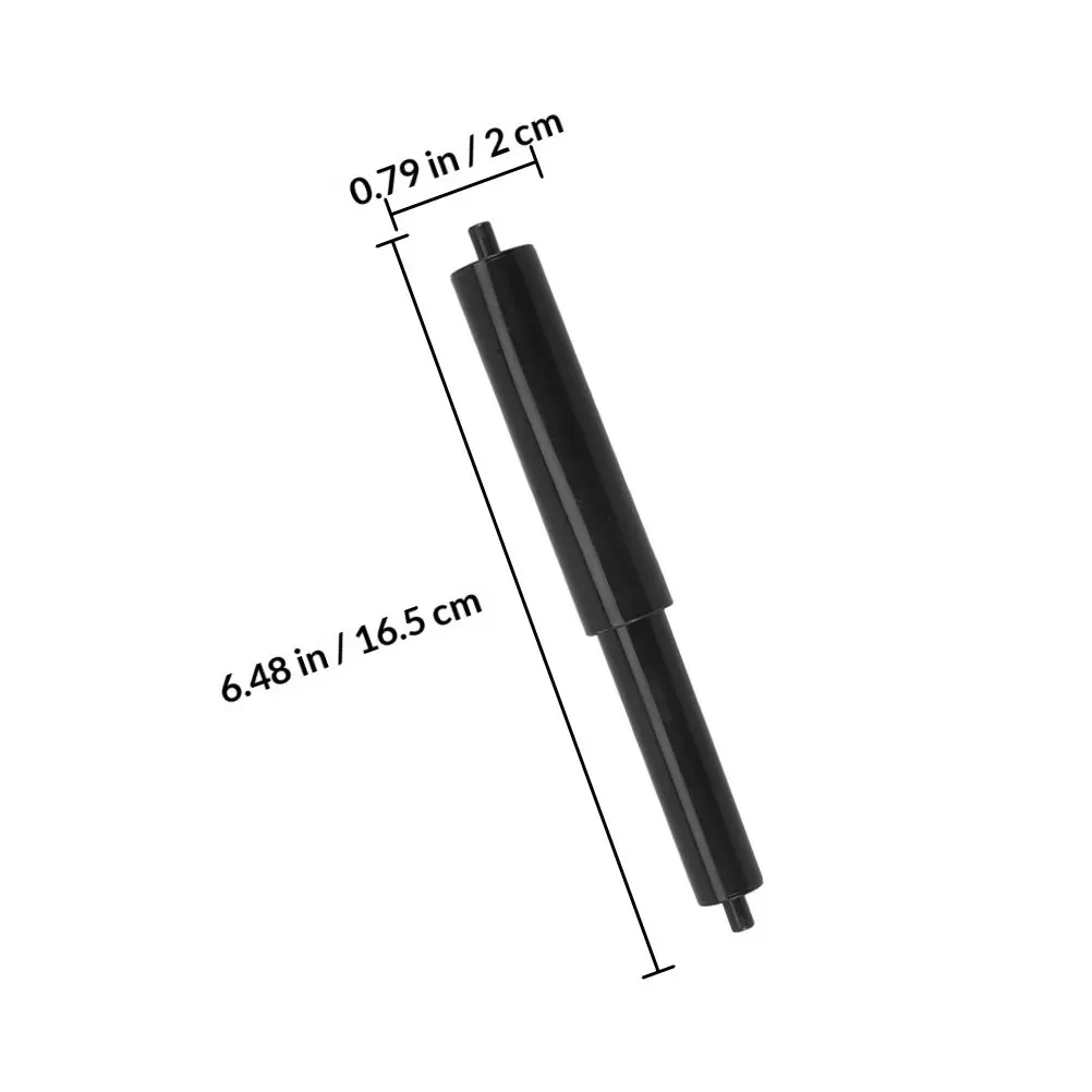 Replacement Toilet Paper Roller Spring Loaded Rod Black Bathroom Holder Plastic for Decorative