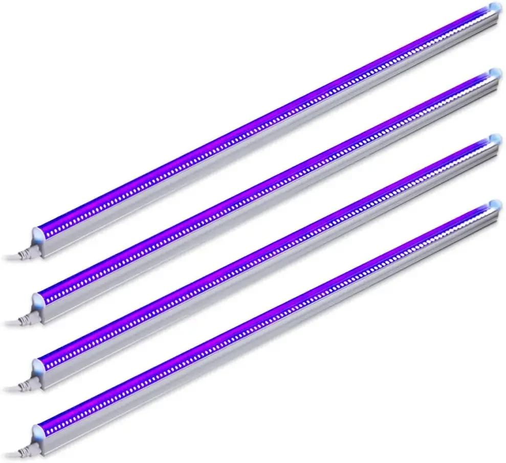 

for Blacklight Poster, Halloween Decorations and Christmas Party, Fun Atmosphere with Built-in on, Off Switch (4-Pack)