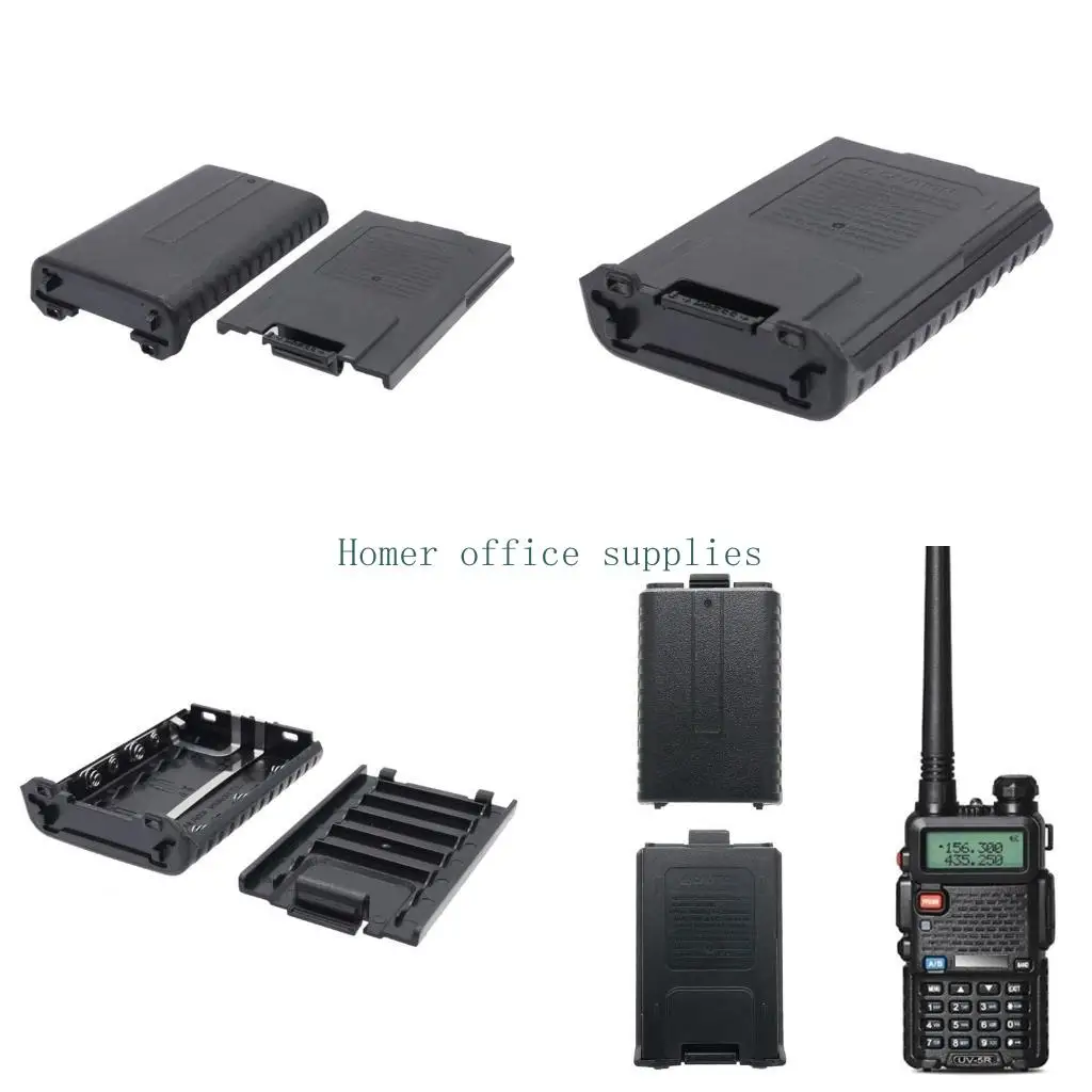 

K43B 6xAAA Battery Case Shells Black for Two Way Radio for Baofeng BF-UV5R BF-UV5RA BF-UV5RL TYT-F8