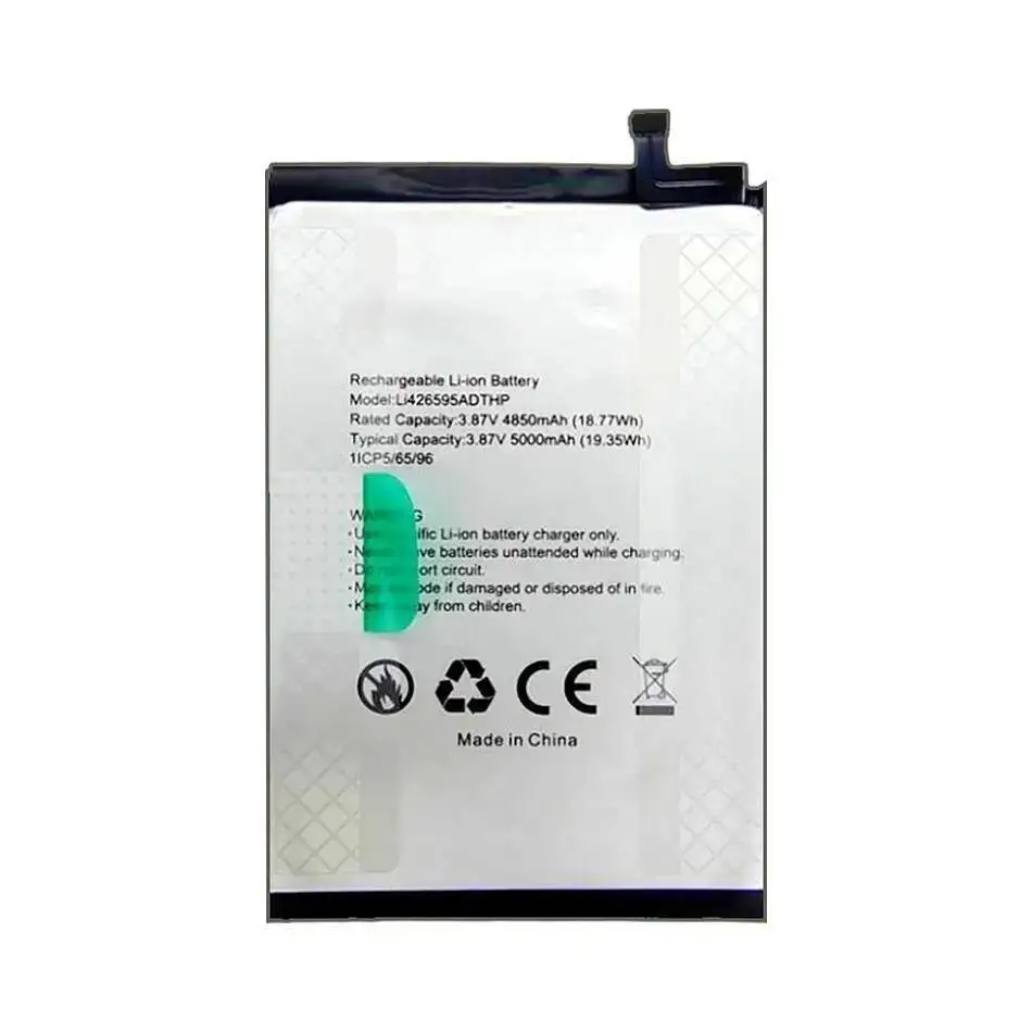 بطارية الهاتف المحمول طويلة الأمد 5000 مللي أمبير في الساعة لهاتف Blackview Oscal Tiger 12 Li426595adthp Vgotel Note 24