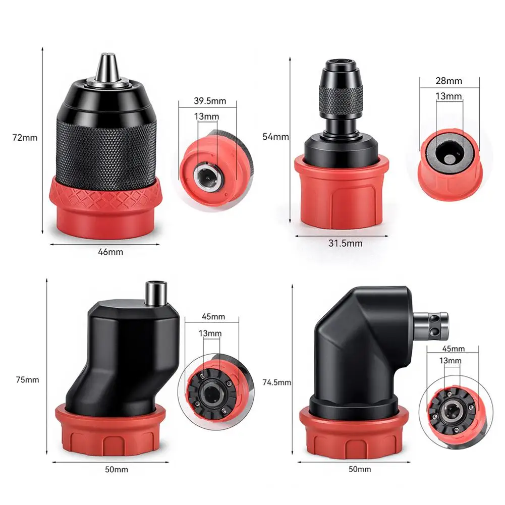 6.35mm Quick Release Drill Chuck Adapter Hex Bits Universal Drill Conversion Tool Corded Cordless Electric Drills Screwdriver
