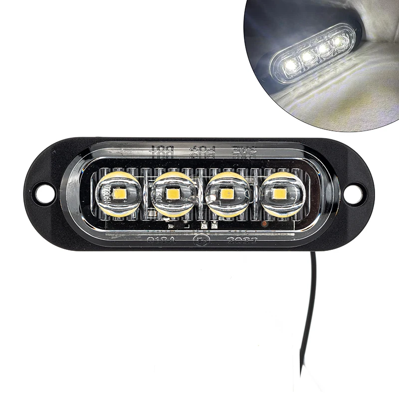 12V 24V Truck LED Side Marker Light Car Trailer DOT E8 Mark Reflector Van Clearance Lamp For Lorry RV Bus Boat