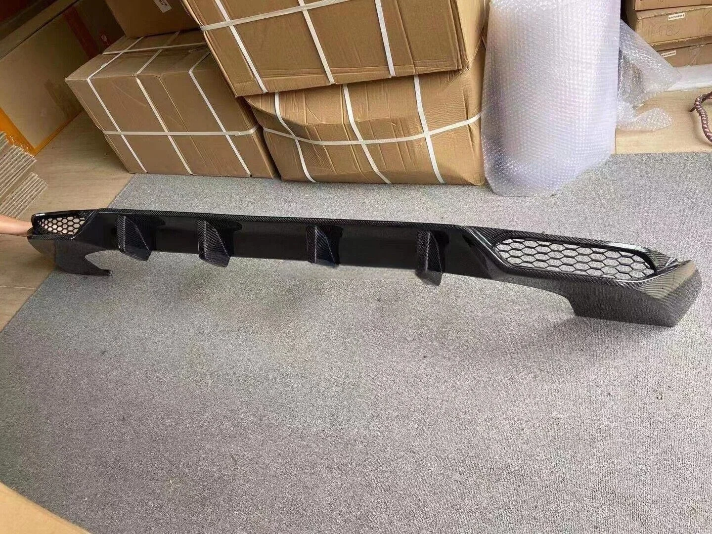 Real Carbon Fiber Rear Bumper Diffuser Lip for  G Class W464 G63  2019-2024 Rear Bumper Protector Spoiler Kit
