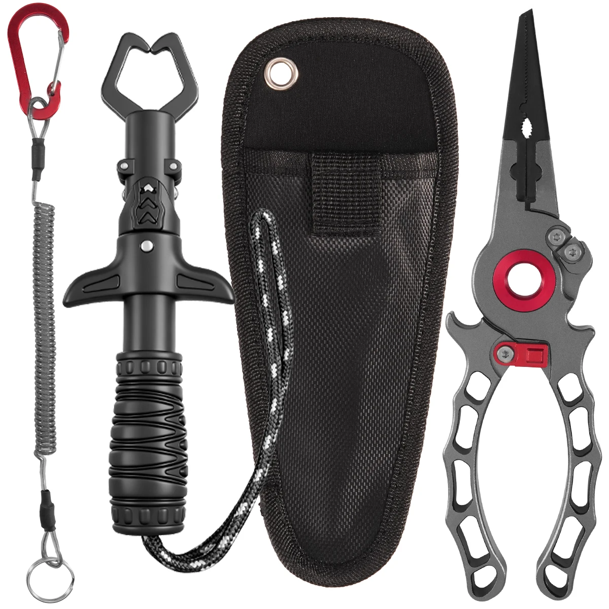 

Aluminum Alloy Fishing Pliers Gripper Controller Set Multi-functional Spinning/Casting Fish Lip Grabber Lure Fishing Equipment