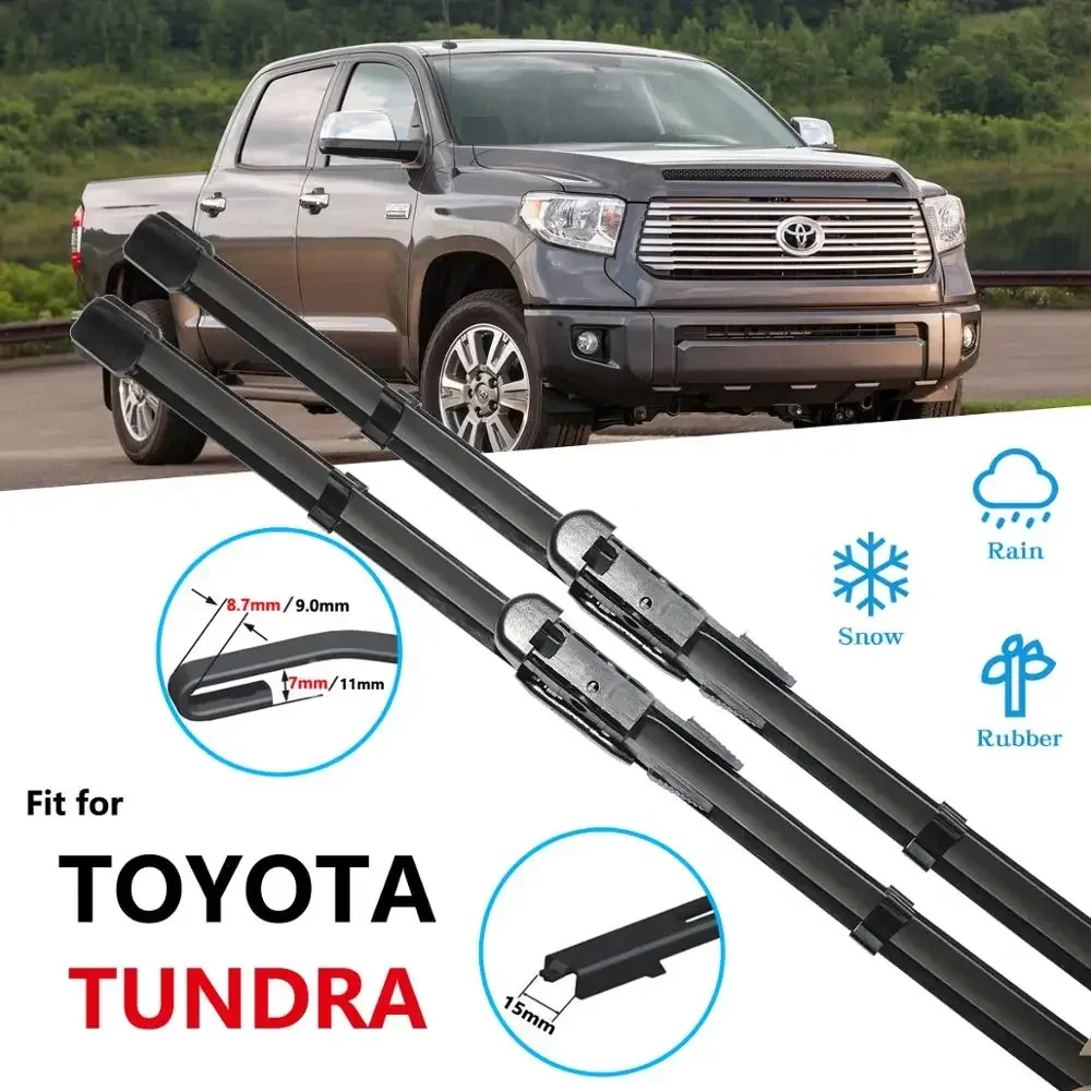 For Toyota Tundra 2001~2017 Wipers Blades Car Accessories Windshield Brushes 2002 2003 2004 2007 2008 2010 2013 2014 2015 2016