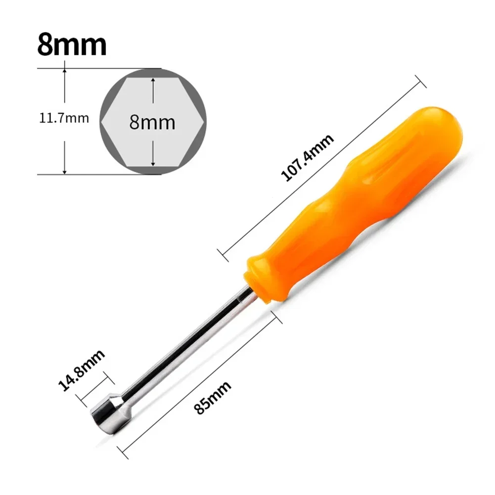 1Pc Mini Hex Bit Screwdriver Socket Wrench Nut Shank Drill Adapter Tools 5-10mm Nut Key Nutdriver Hand Tool Screwdriver Wrench