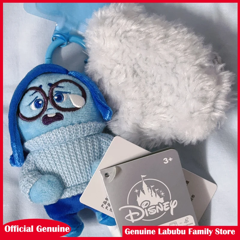Porte-clés pendentif en peluche, série Disney Pixar Inside Out Crying Sadness, sac à dos Kawaii, poupée, cadeau de noël, nouvelle collection
