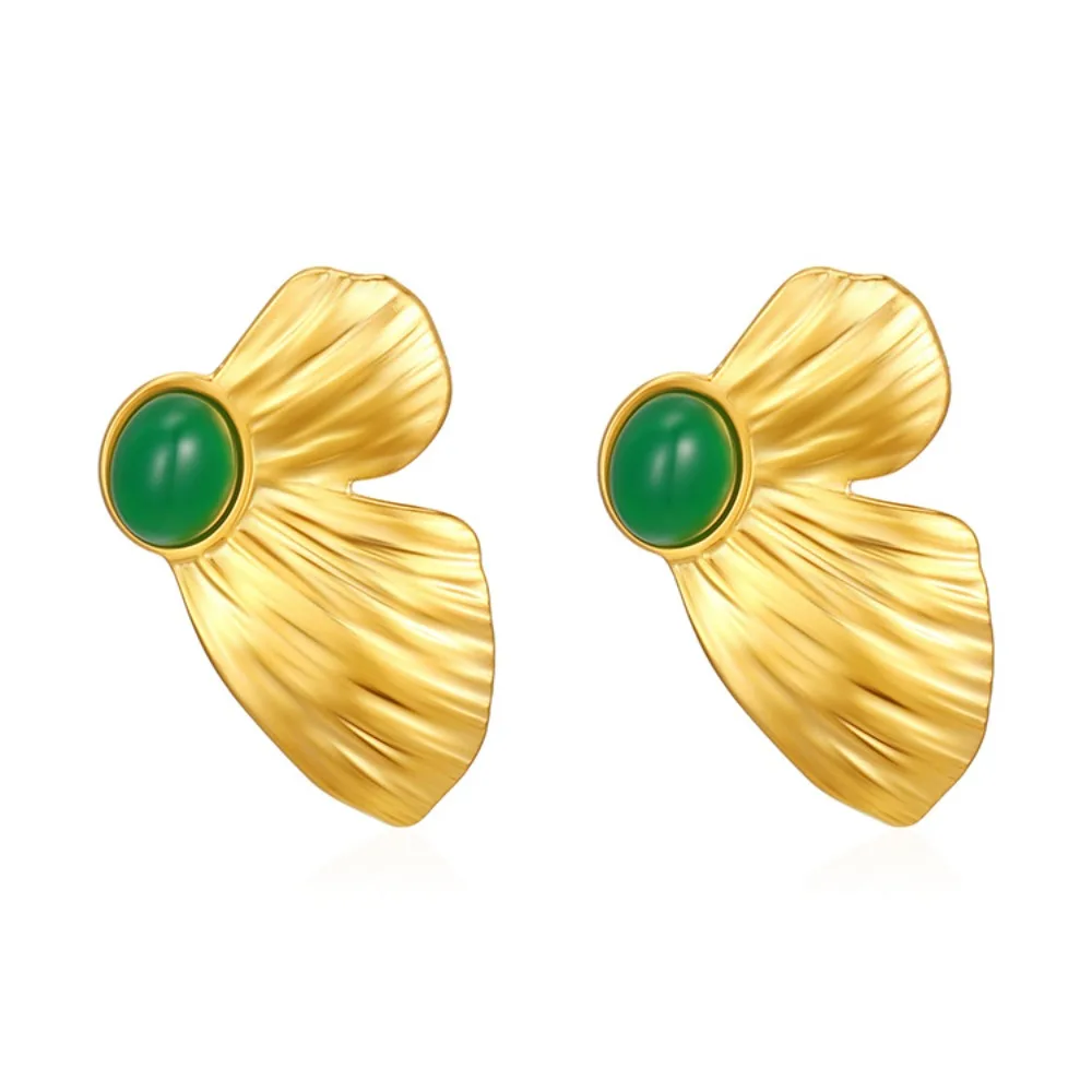 

New High-end Trend Square Striped Earrings Women's Fashion Light Luxury Temperament Holiday Gift