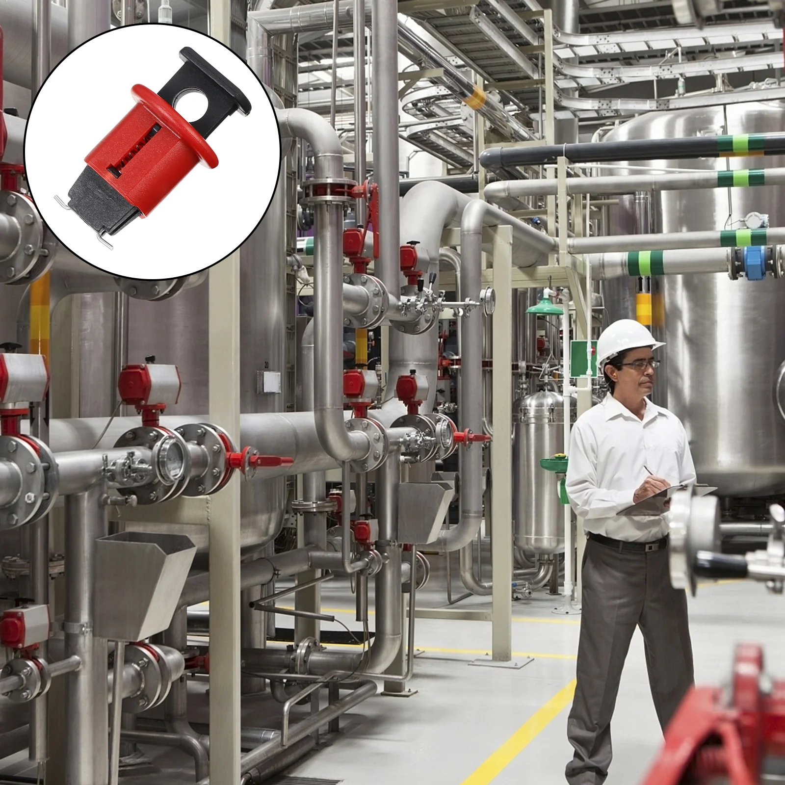 

2pcs Pin Circuit Safety Buckle Dual Holes 13Mm Pitch Smooth Design Durable Maintenance Use