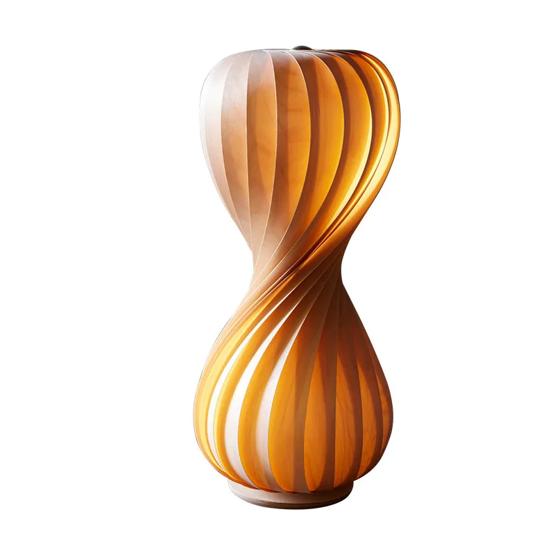 

Japanese-style veneer desk lamp, wabi sabi retro, bed and breakfast bedroom bedside art lamp