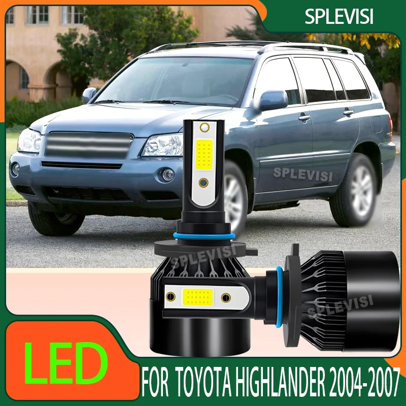 

High-Power LED Headlight Low Beam | Stable Performance with Built-in Fan 300% Brighter For Toyota Highlander 2004 2005 2006 2007
