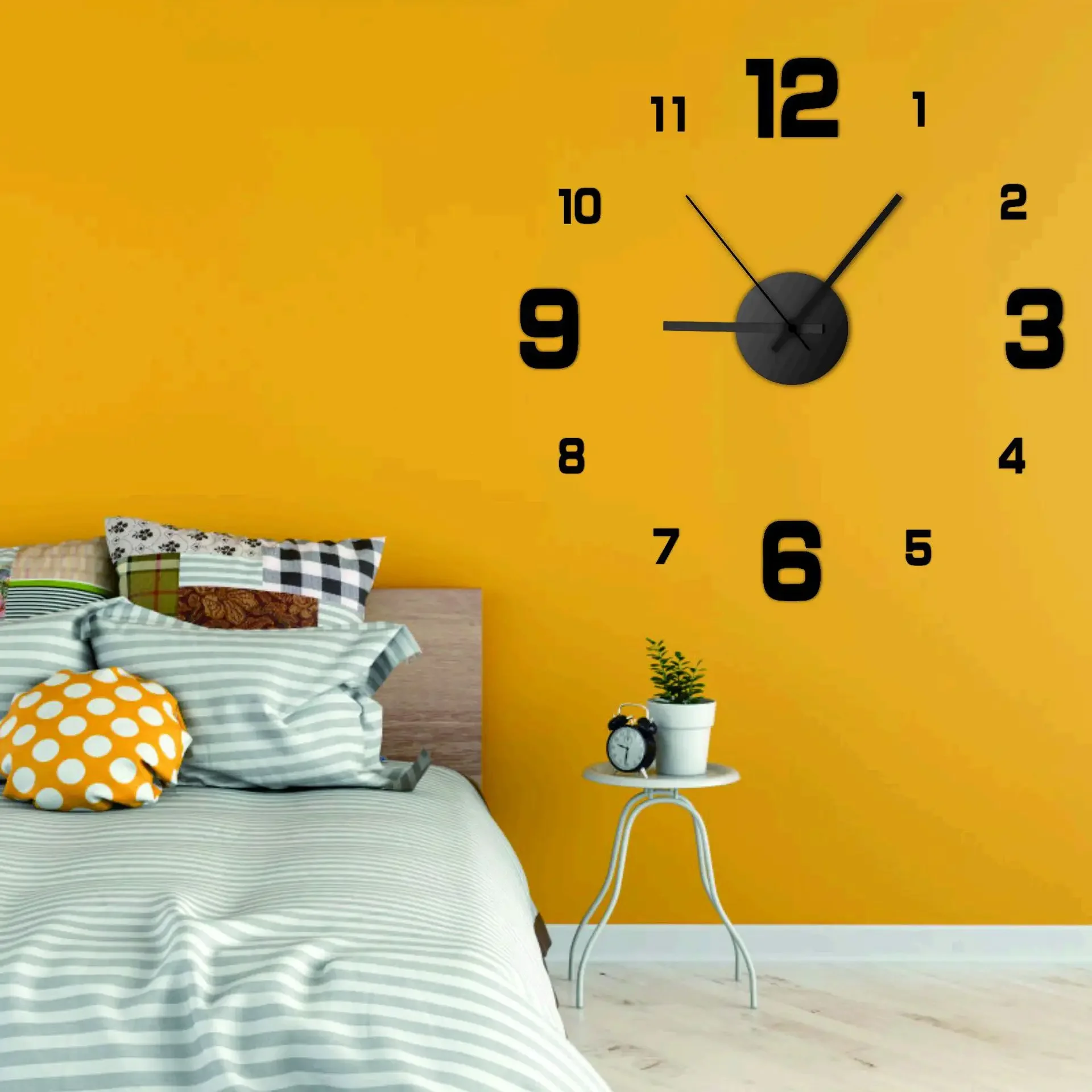 Fashion Wall Clock Mirror Stickers DIY Watches Simple Living Room Decoration Clocks Decoration for Bedroom Home Decor Garden