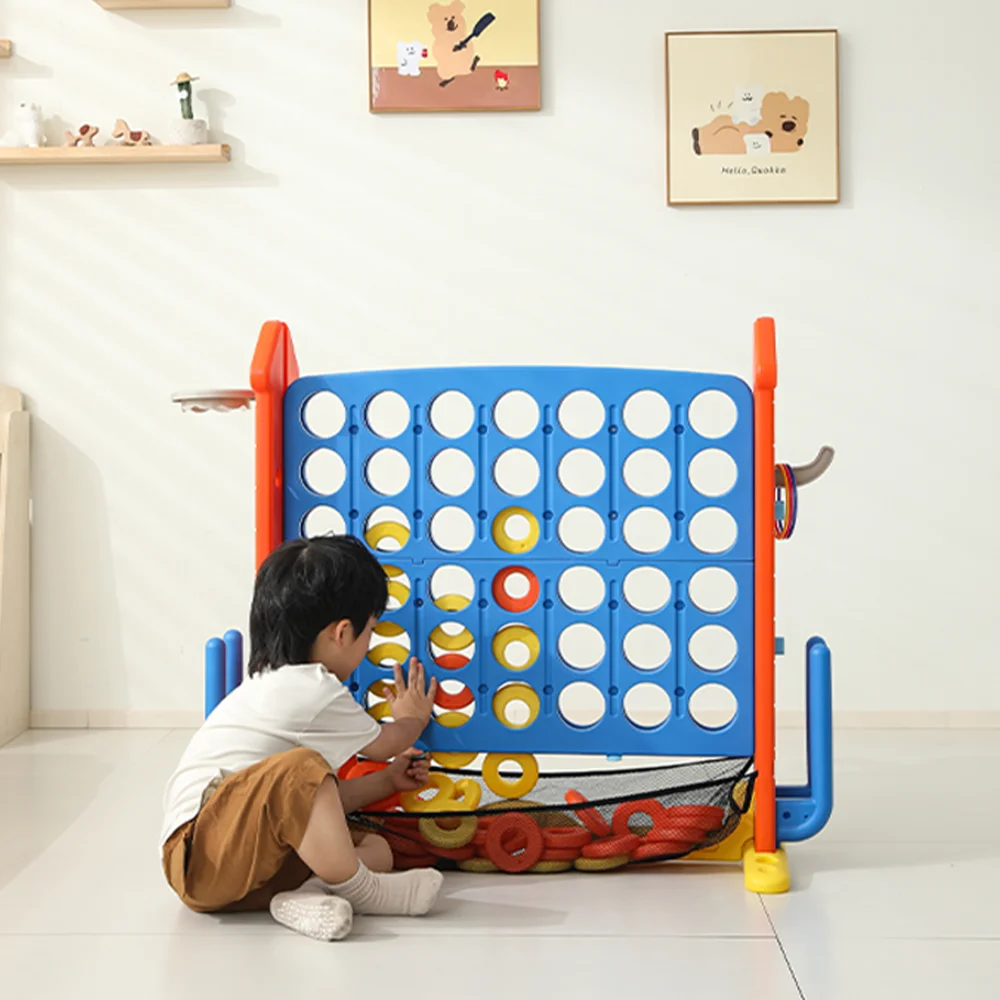 Set da gioco gigante 4-to-Score: borsa a rete, Jumbo Connect4, canestro da basket, lancio ad anelli, golf, bambini e adulti per interni/esterni (spese, non, l