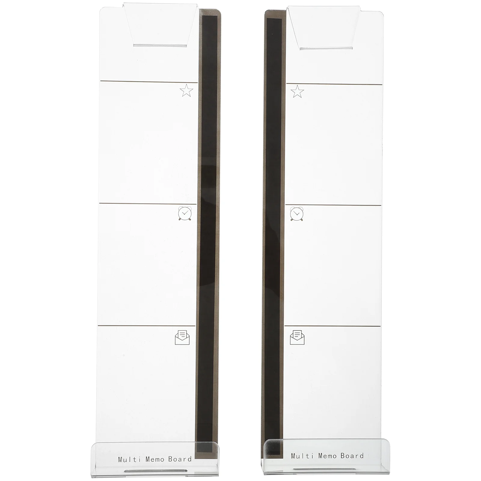 

2 Pcs Notepad Computer Memo Board for Monitor Screen Transparent Message Set Notes Boards Adhesive Monitors Side Panel