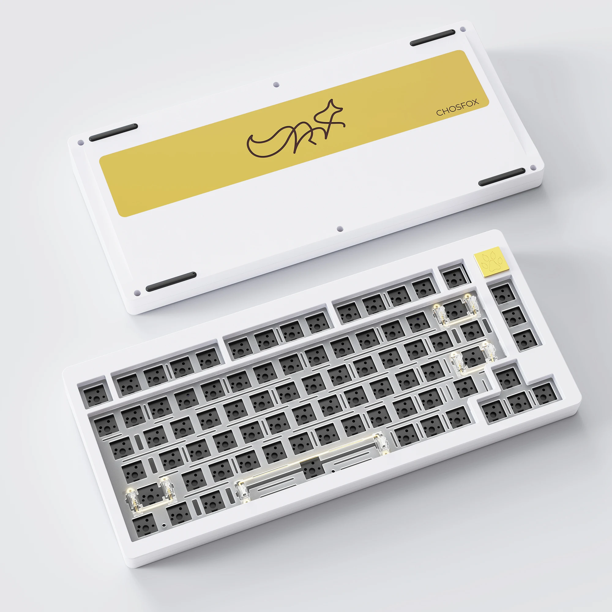 Imagem -01 - Kit de Teclado Chosfox Cf81pro 75 Hot-swap Mecânico para Jogos Kit de Teclado de Três Modos com Fio Usb tipo c sem Fio 24 Ghz kit de teclado chosfox cf81pro 75 hot swap mecanico para jogos kit de teclado de tres modos com fio usb tipo c sem fio 24 ghz 01