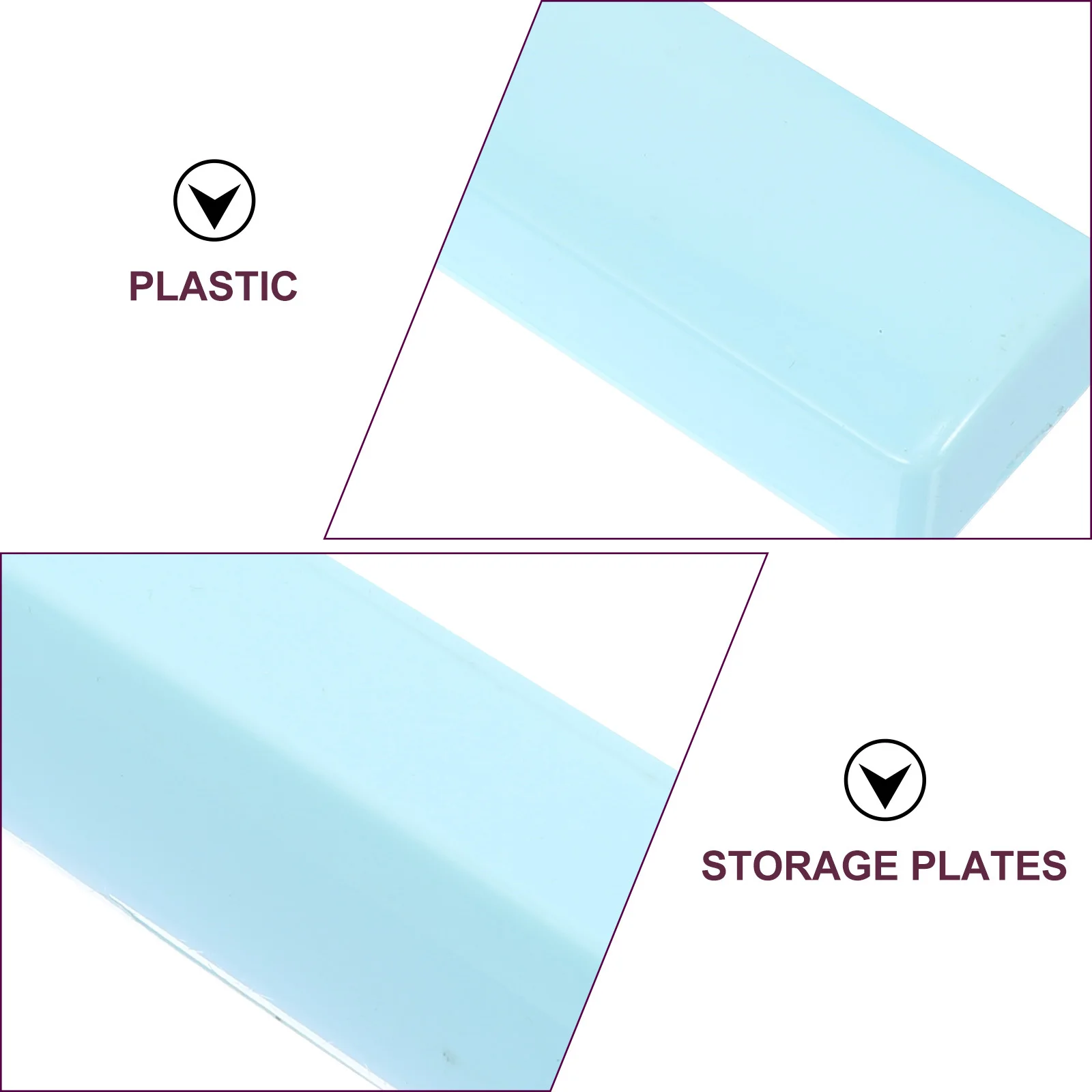 

2Pcs Calligraphy Plastic Paperweights Sky-Blue Simple Elegant Design Solid Heavy for Paper Holding Office Desktop Decoration