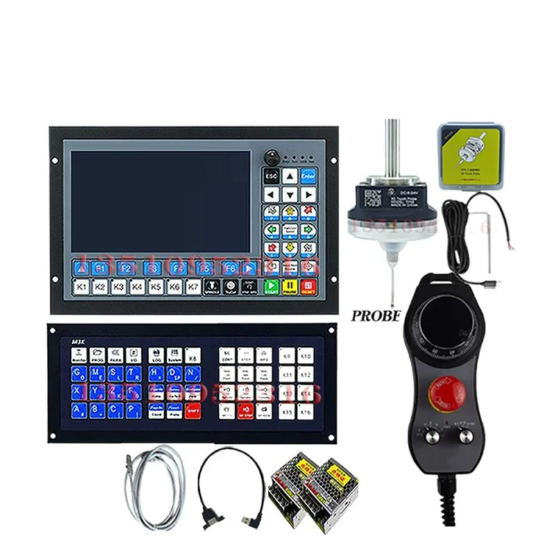 Updated Cnc Offline Controller Kit Ddcs-expert 3/4/5 Axis latest Extended Keyboard  3d Probe  6 Axis Handwheel Mpg 75w24v