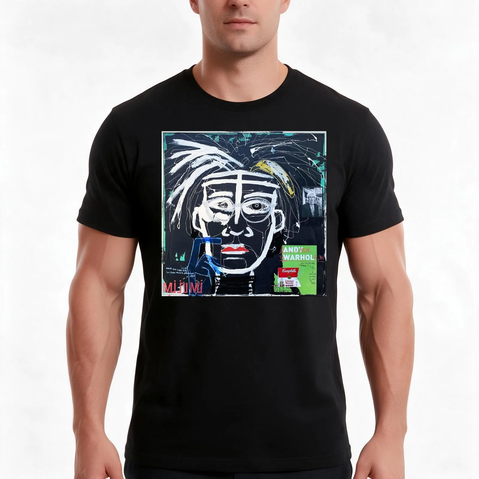 Andrew Warhola T-Shirt Summer Casual Cotton Tee Oversized Streetwear Tops Vintage Graphic Print Loose Fit Short Sleeve