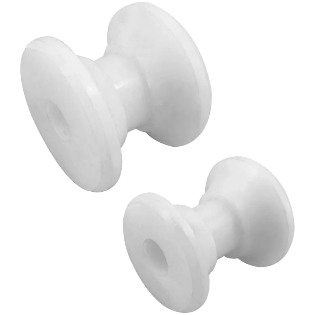 

ISURE MARINE 18mm Water White Bow Anchor Roller Replacement Wheels Bow Roller Plastic Pulley for Marines Boats Yachts