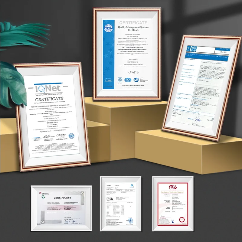 Neues Design 11L Vintage Kühlschrank R134A Kältemittelkühlschrank Tragbarer Gefrierschrank mit LED-Anzeige