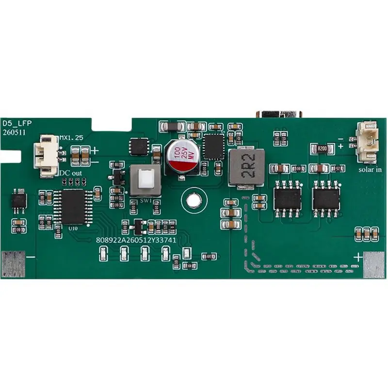 DTEN-Lithium Lifepo4 Battery Module D5 Solar Panel PCB Board Solar Controller Output 6V