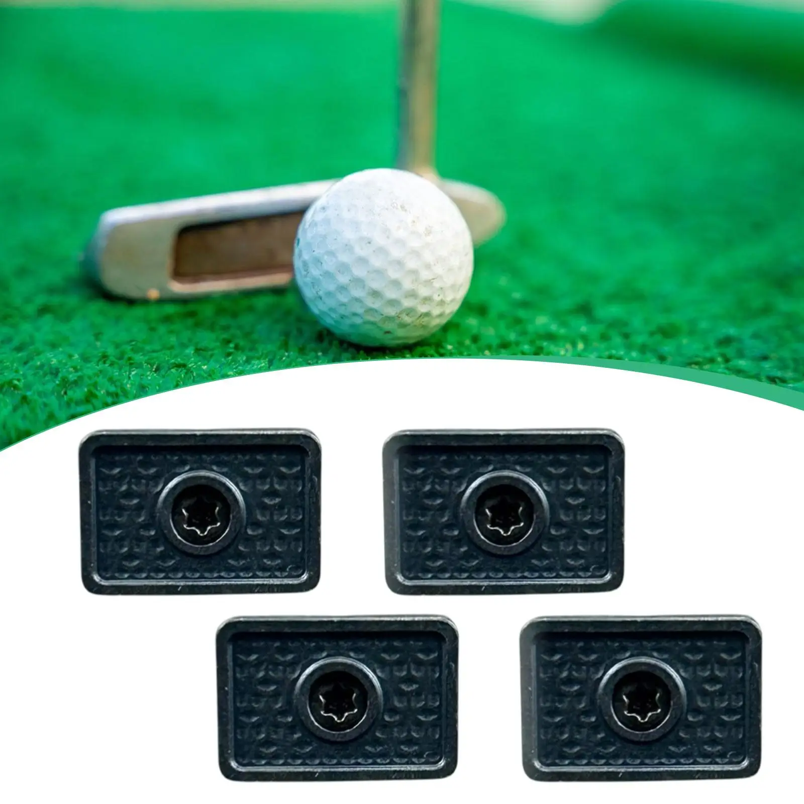 2 Pieces Golf Putter Weights Golfing Supplies Golfer Alloy Professional Sturdy Beginner Balanced Adjustments Enhance Balance