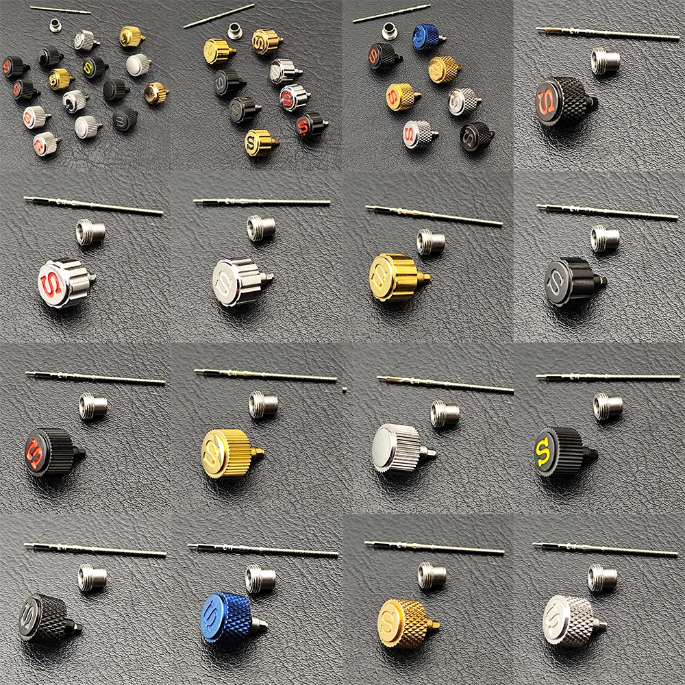 Watch Movement Rotor - Siyah Gümüş Vidalı Kron SRPD Kasa