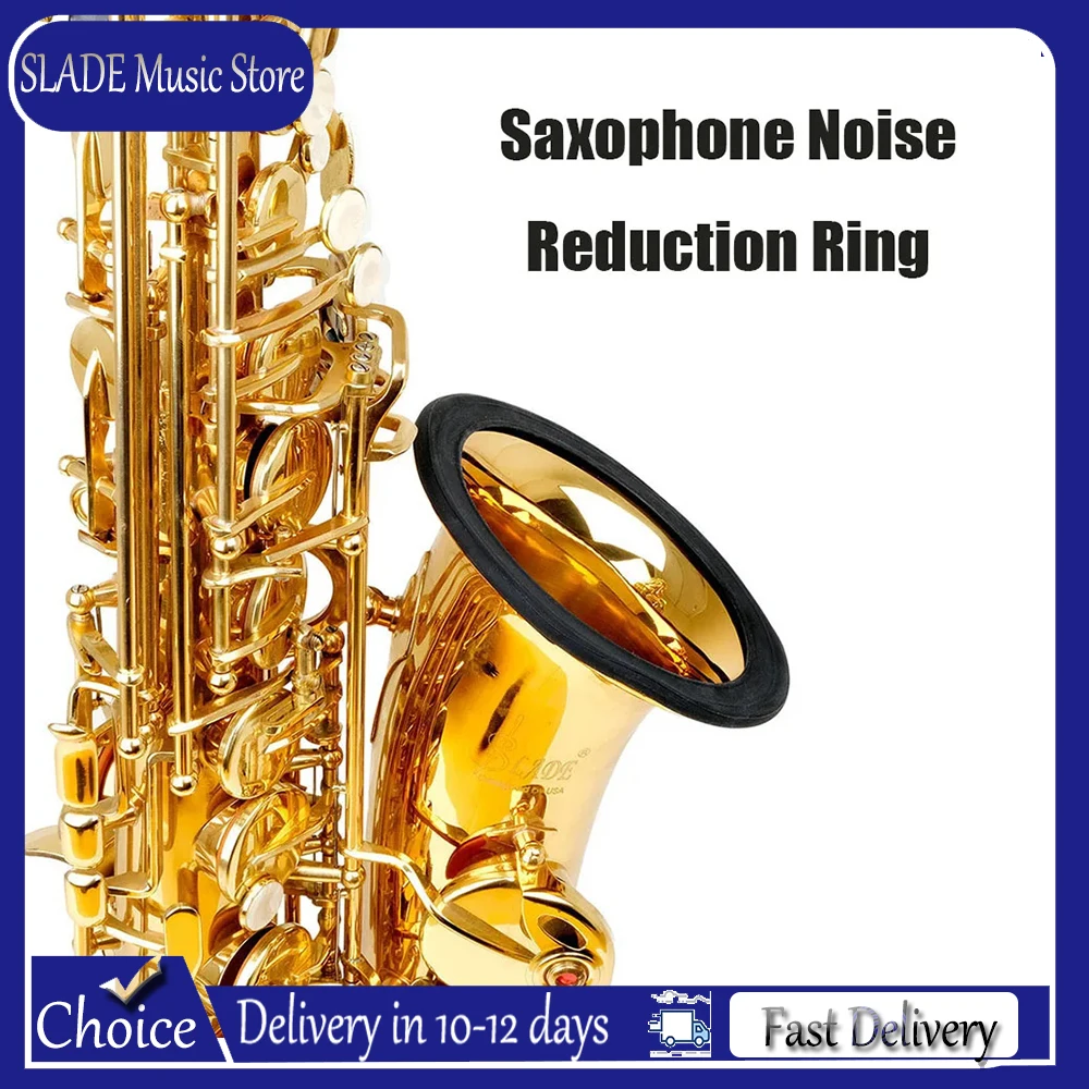Saxophon Silikon-Schalldämpferring Sax Geräuschunterdrückender Schalltrichter Sopran Alt Tenor Sax Schutzabdeckung Holzblasinstrument-Teile