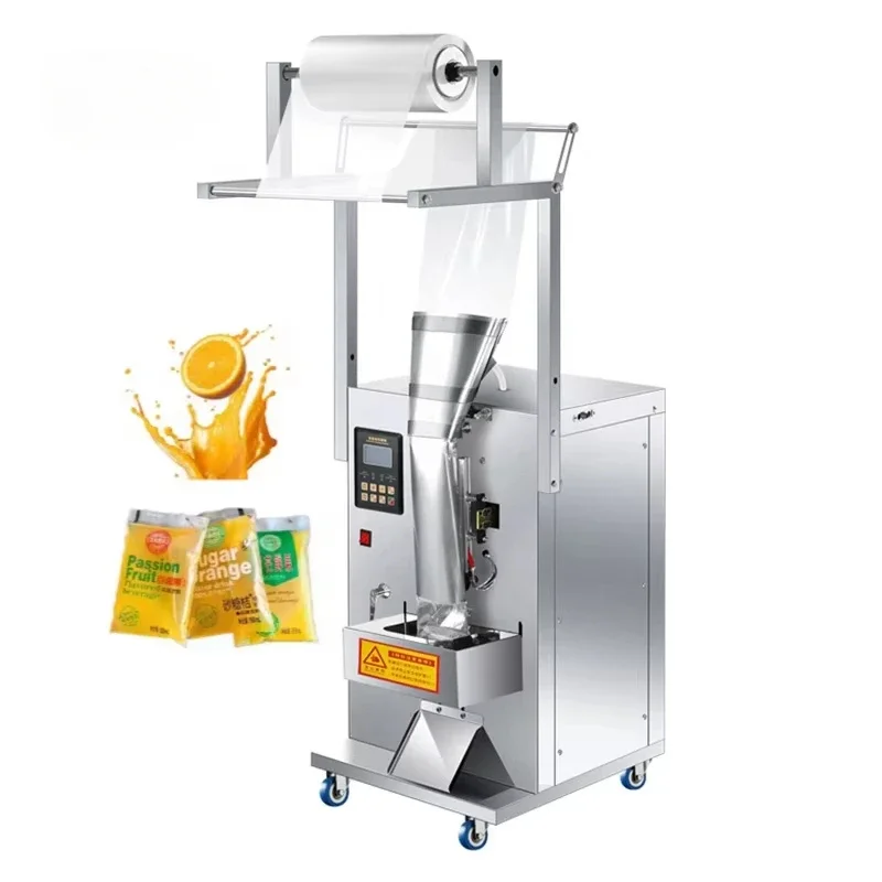 5-500ml Multi-function low price Vertical Small Bag Cola orange juice Milk Jam Soup Olive Oil Electric Back side Packing Machine