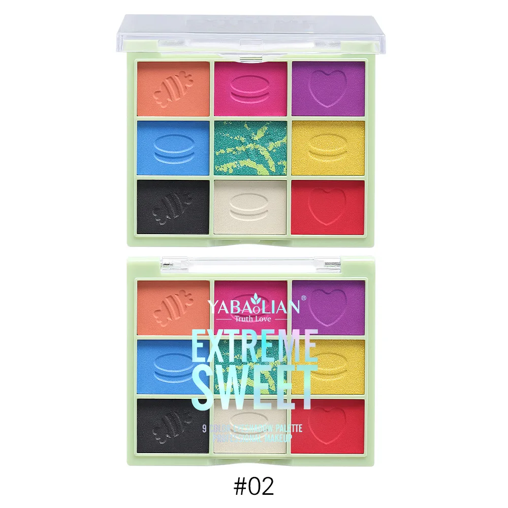 Palette di ombretti trasparenti 9 colori Nuovi toni neutri opachi e luccicanti Trucco Instagram Bellezza virale Must Have per le donne