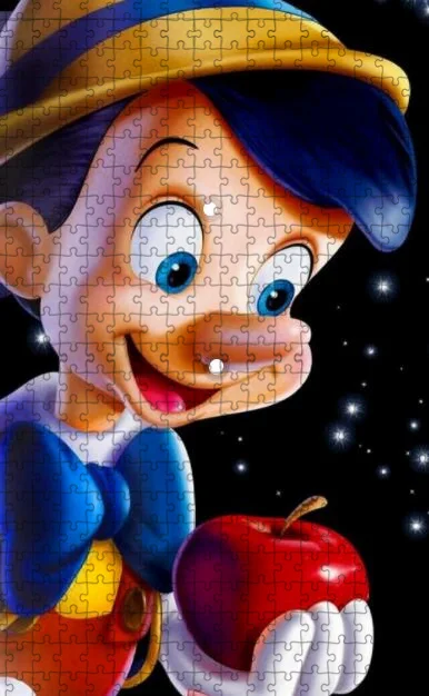 Puppet AdventurePinocchio animazione, Disney Puzzle Game Cartoon 300/500/1000 regali di Brainstorming per bambini fatti a mano