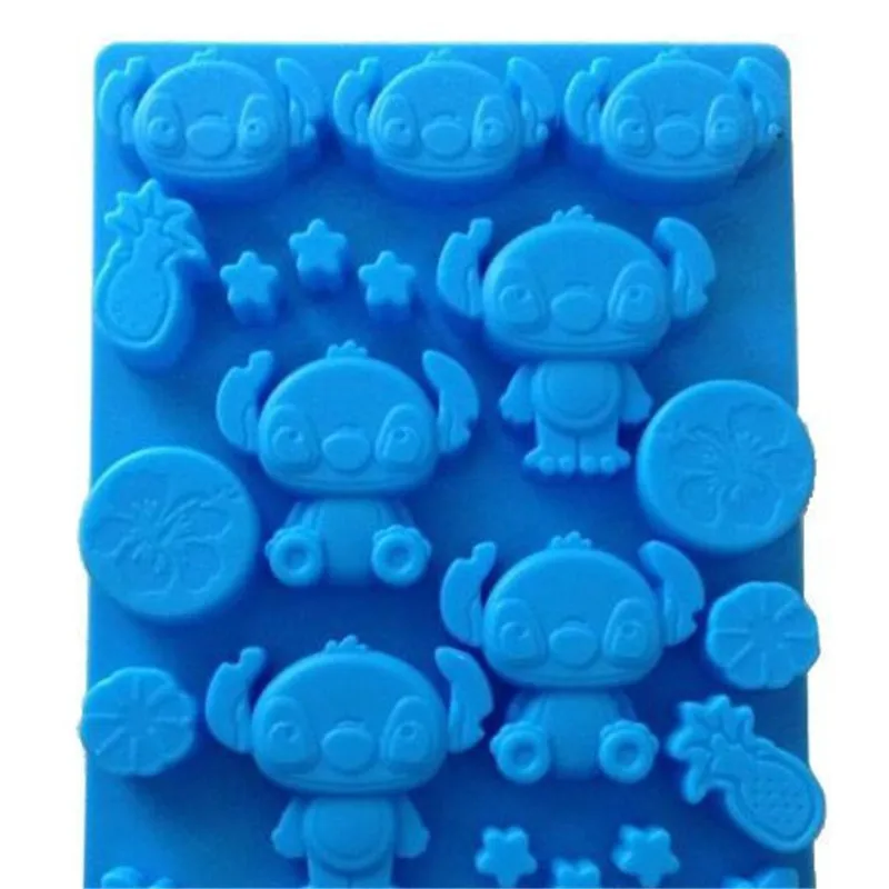 Anime Disney Stitch 3D Silicone Kawaii Lilo & Stitch Cake Mold Chocolate Candy Molds DIY Birthday Cake Decorating kids Gifts Toy