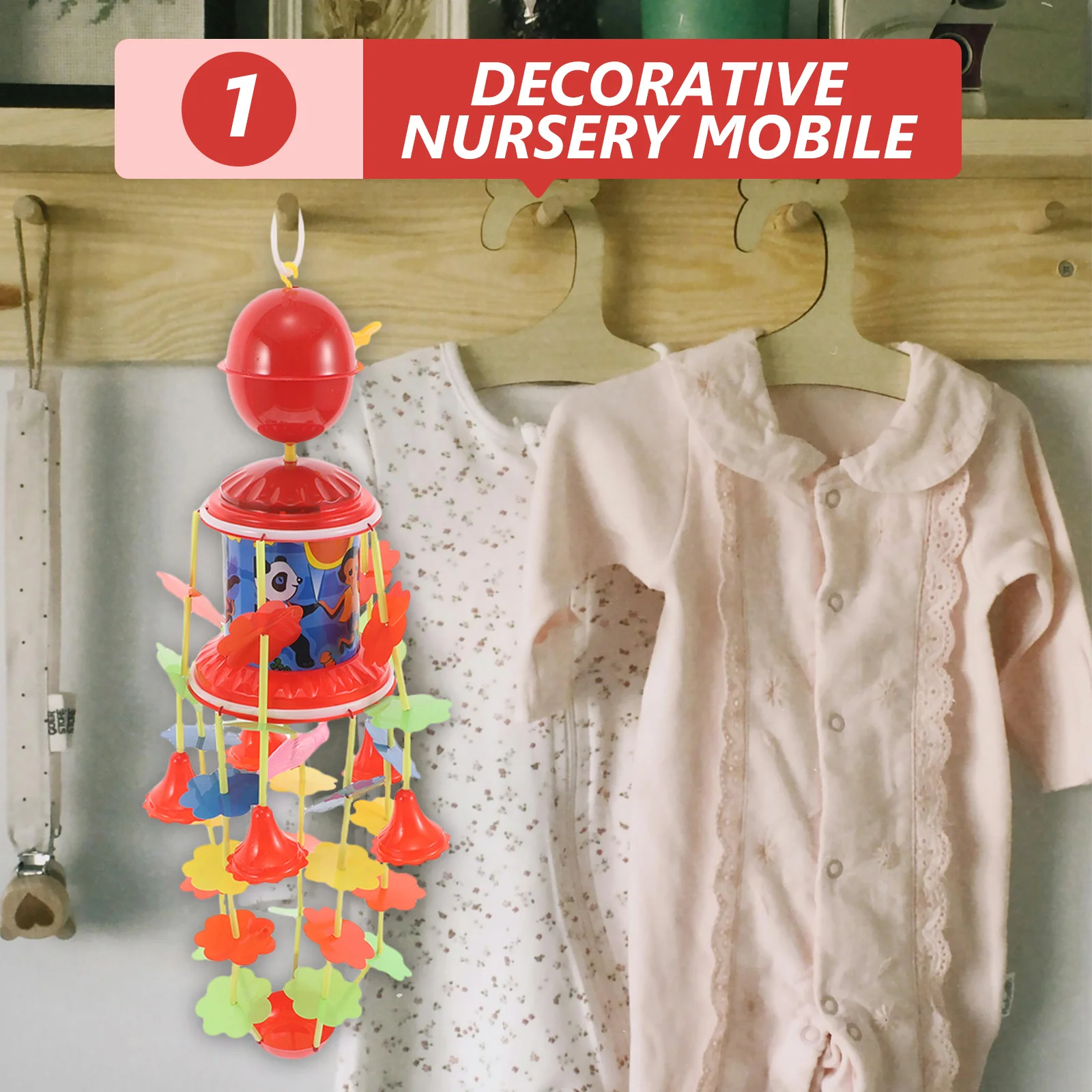 โมบายดนตรีแบบไขลานคลาสสิกสำหรับแขวนตกแต่งเปลเด็ก เสียงเพลงช่วยปลอบประโลมเด็กเล็ก เสริมพัฒนาการ