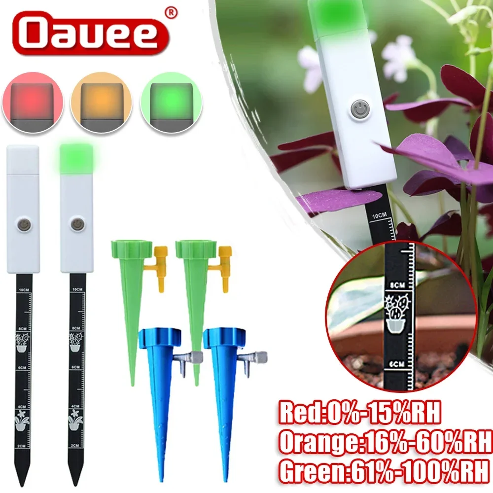 Universal Soil Moisture Sensor Monitor Plant Temperature Humidity Detector Humidity Meter Tool for Home Garden Care Planting