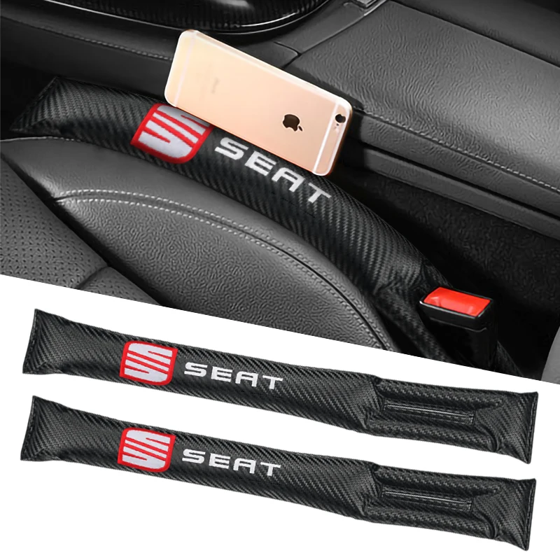 Car Seat Gap Plug Strip Filler Padding Leakproof Pads Auto Accessories For Seat Cupra FR+ Leon 2 Mk3 Mk2 5f 1P Ibiza 6l 6j Altea