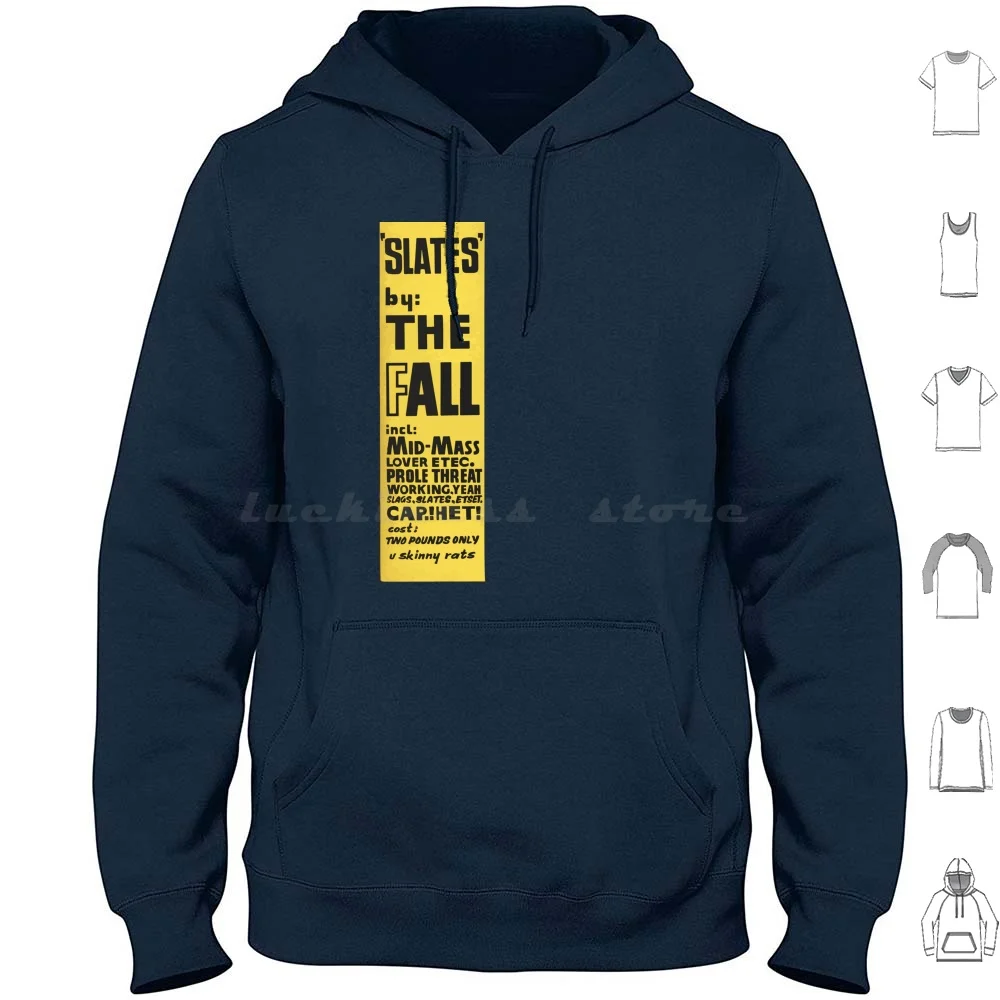 Band Mark E Smith Slates Hoodie Cotton Long Sleeve Band Mark E Smith Slates Punk Group Hex