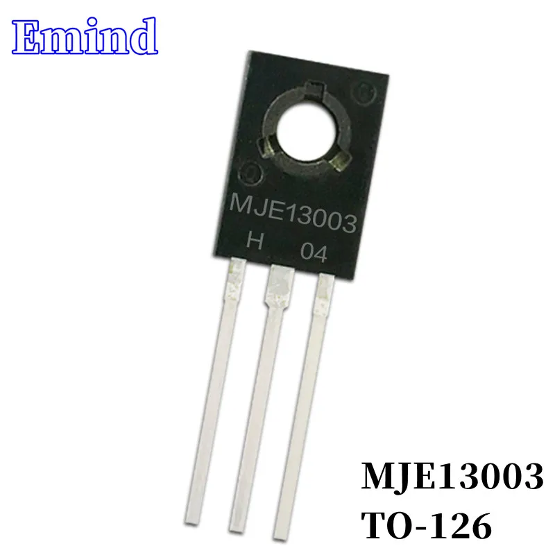 100/300/500/1000/2000Pcs MJE13003 13003 DIP Transistor TO-126 NPN Type 400V/2A Bipolar Amplifier Transistor