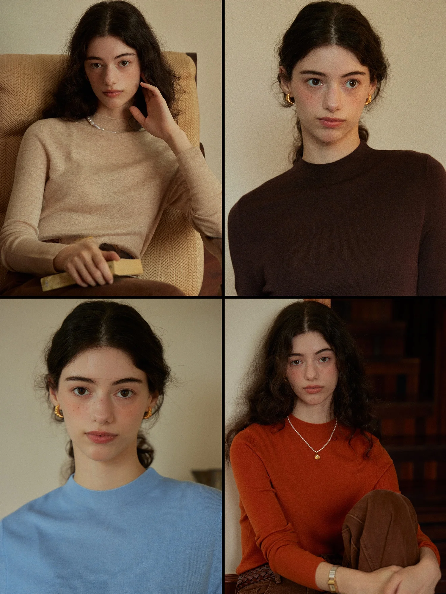 

Clean Sense Удобный свитер из мериносовой шерсти Sl No Prure Mid-Ne Base irt Осень-зима Теплый женский трикотаж Sli