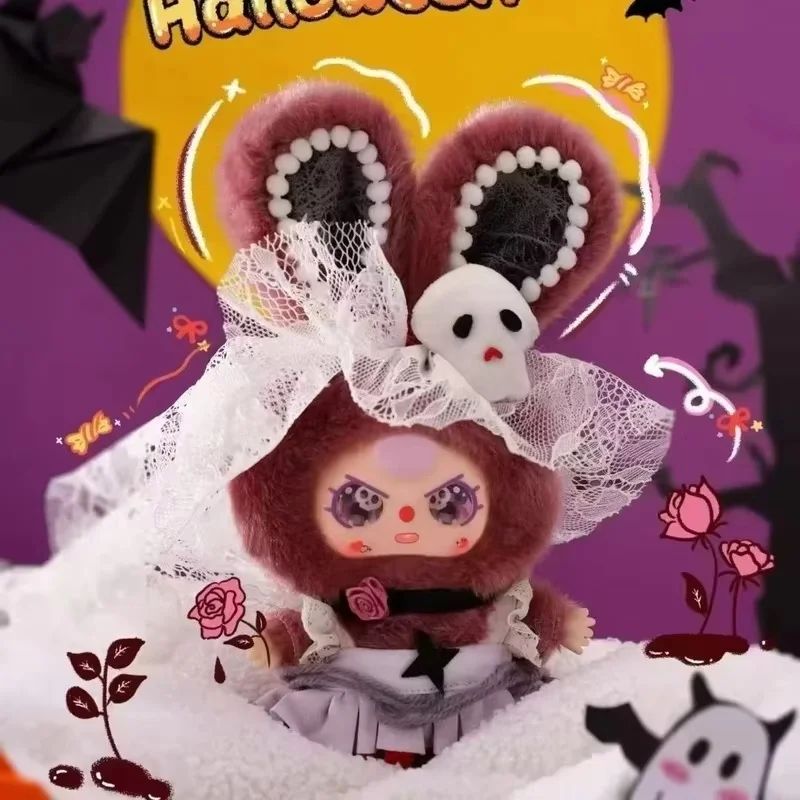 طفل جديد ثلاثة قلعة الهالوين سلسلة الفينيل صندوق أعمى قلادة لطيف دمية أرقام لعبة مفاجأة عيد ميلاد فتاة هدية حقيقية